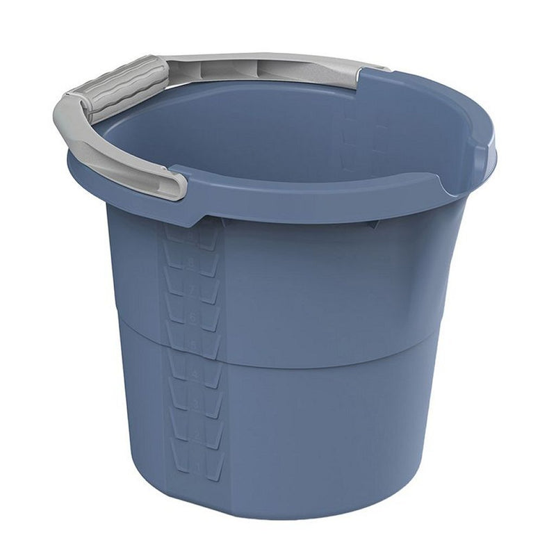 Secchio giornaliero Rotho con scala 10l blu orizzonte