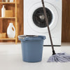 Secchio giornaliero Rotho con scala 10l blu orizzonte
