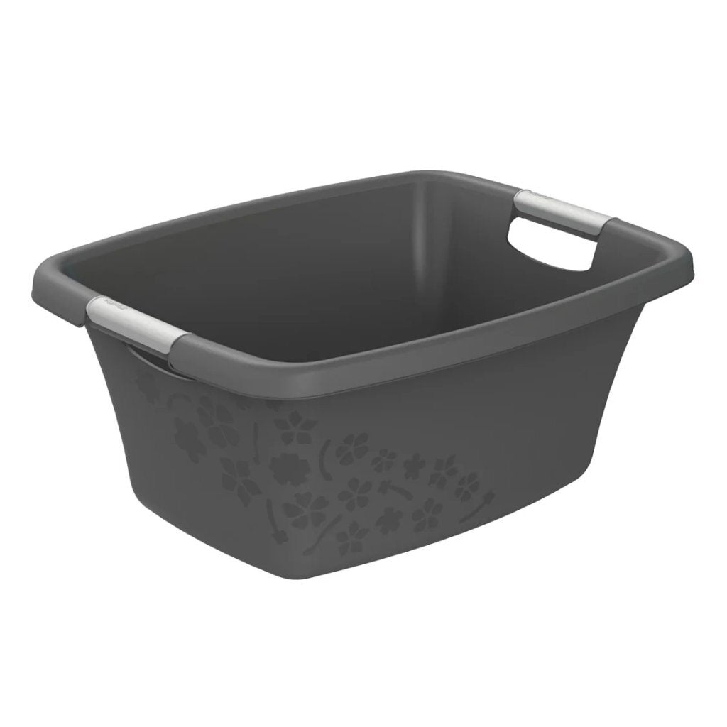 Cesto portabiancheria Rotho Flowers 25l antracite