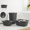 Cesto portabiancheria Rotho Flowers 25l antracite