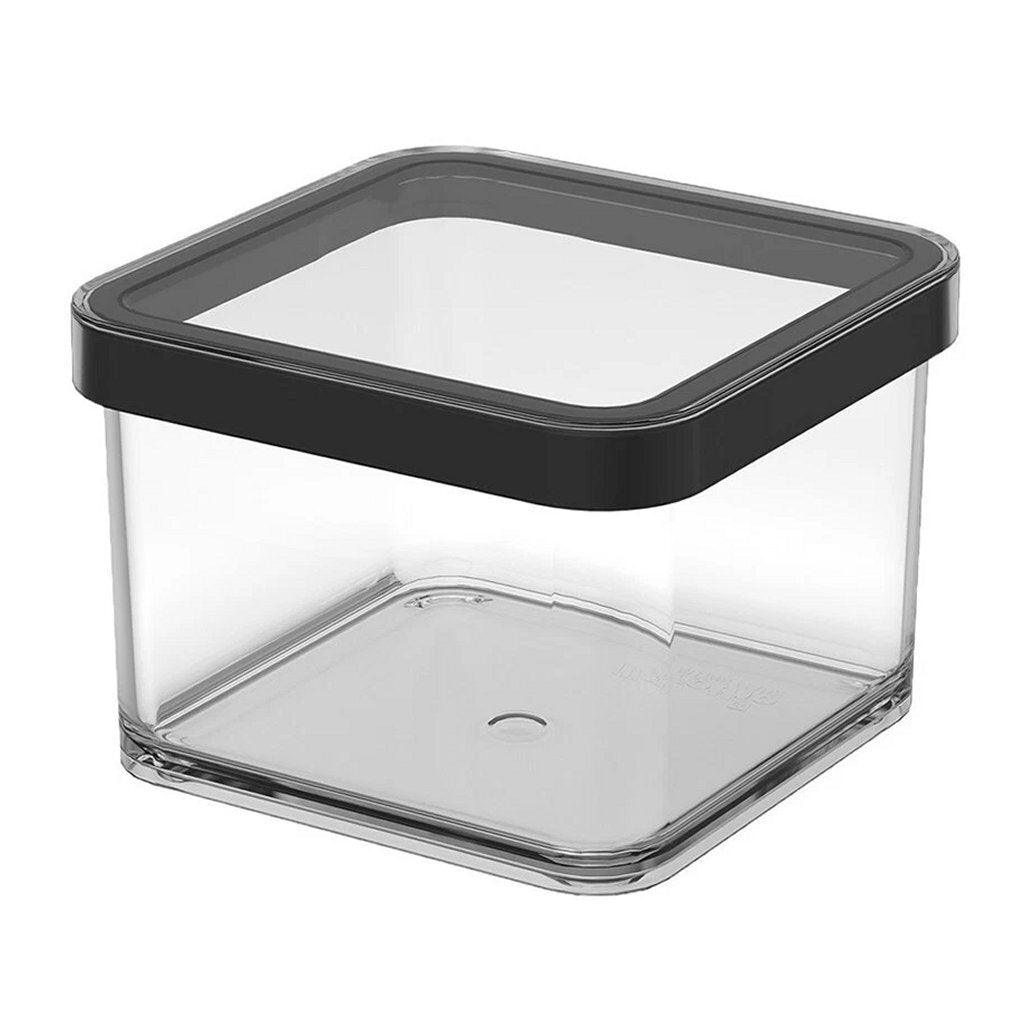 Contenitore Rotho loft 10x10x7,2 cm 0,5l nero trasparente