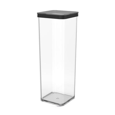 Contenitore Rotho loft 10x10x28,5 cm 2l nero trasparente