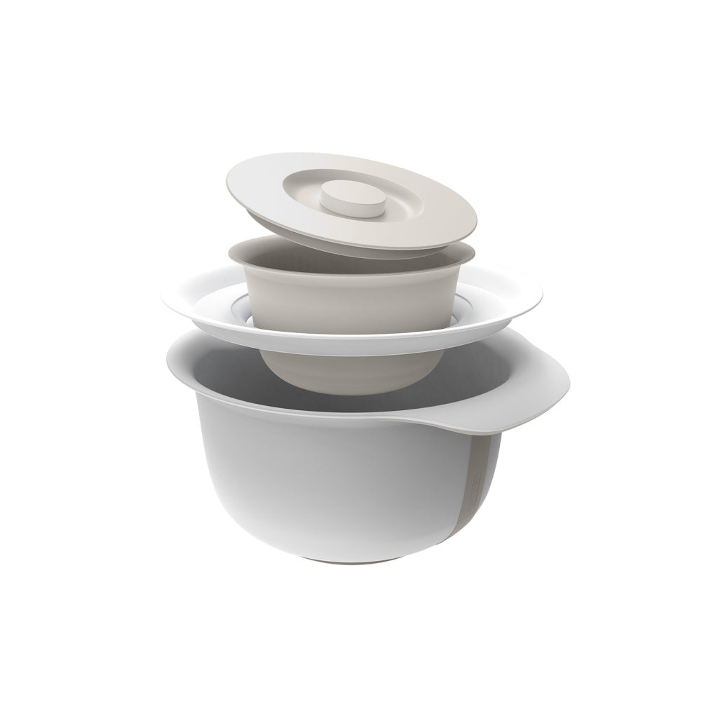 Rotho rotho ciotola di montaggio fresco con coperchio schizzo 4l grigio