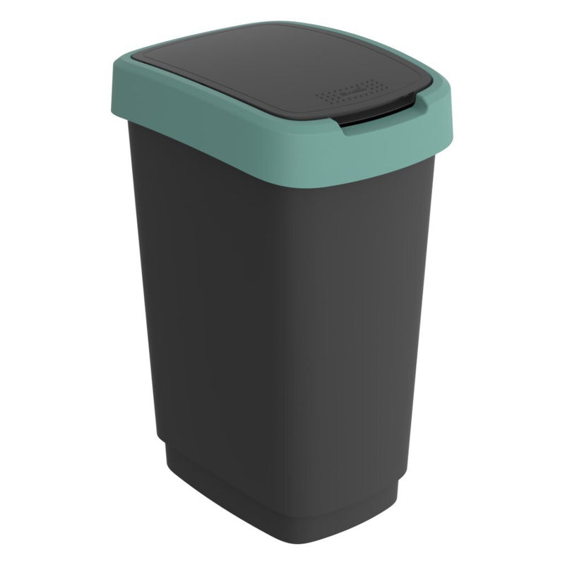 Rotho Rotho Twist Waste Bin 25l Mortletoe verde antracita