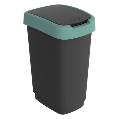 Rotho Rotho Twist Waste Bin 25L Misteloe Green Antracite