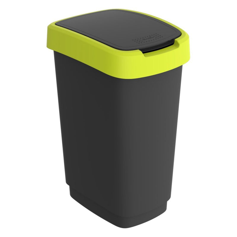Rotho Rotho Twist Waste Bin 25L Antracite Lime