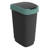 Rotho twist afvalbak 50l mistletoe groen antraciet