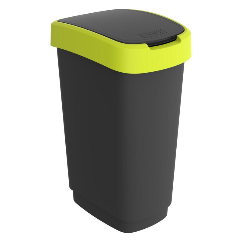 Rotho Rotho Twist Waste Bin 50L ANTRACITE LIME