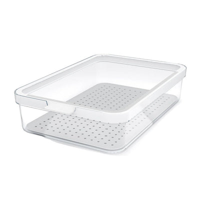 Organizer per frigorifero Rotho cauma 27x18,4x6,2 cm 2,6l bianco trasparente