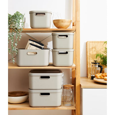 Decoration Storagebox Albula Light 12 L visone bianco