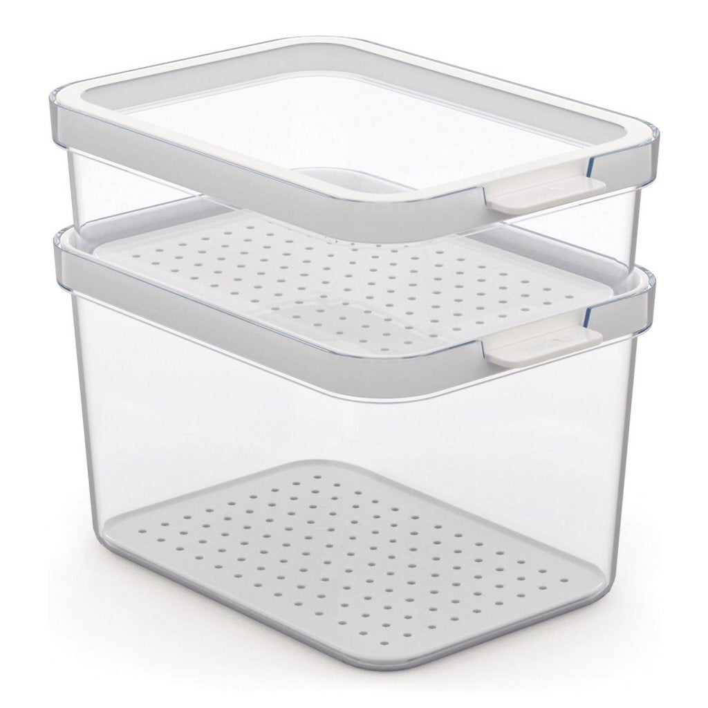Rotho Rotho Cauma Set Fridge Organizer 1.2L + 2.15L trasparente