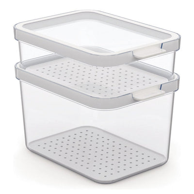 Rotho Rotho Cauma Set Fridge Organizer 1.2L + 2.15L trasparente