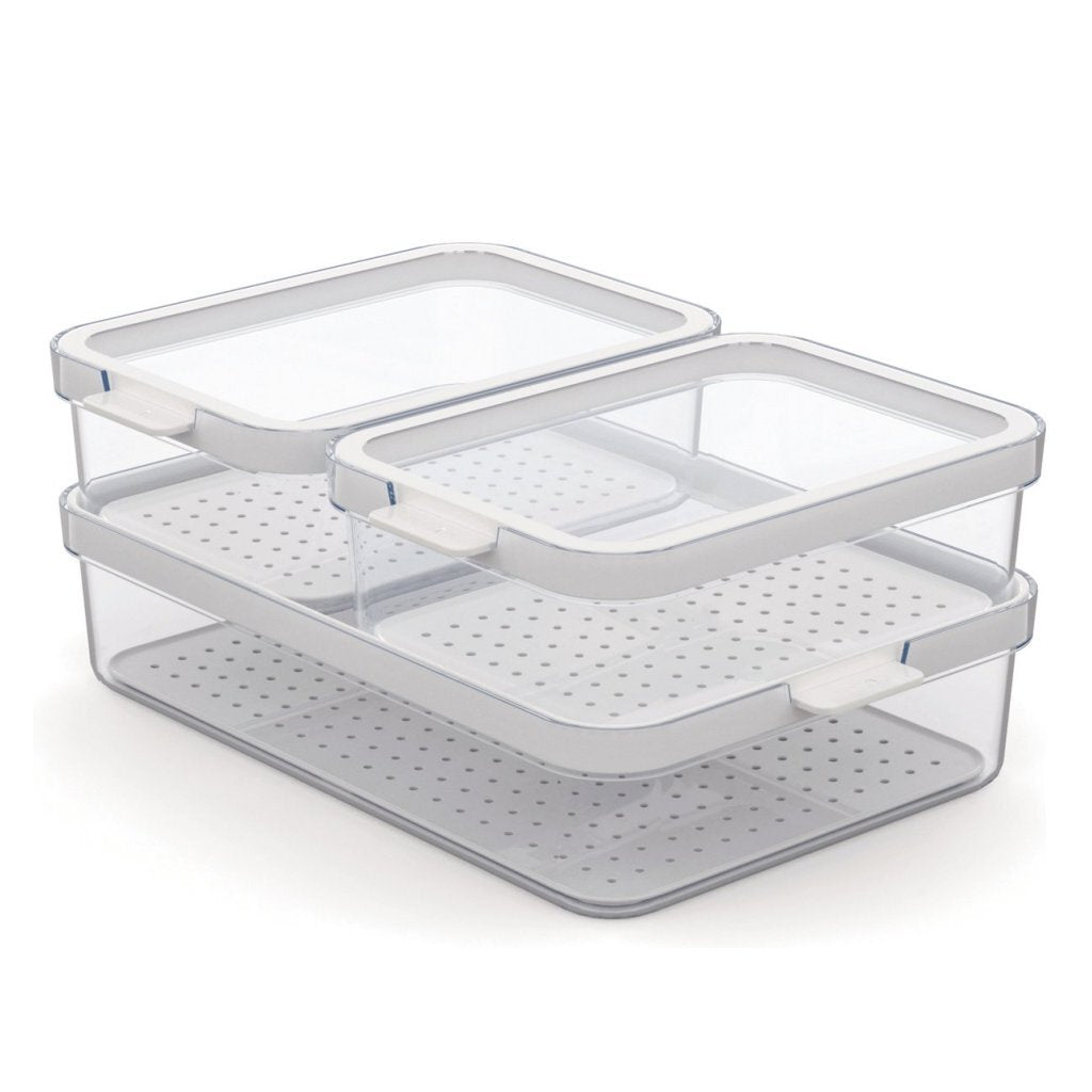 Rotho Rotho Cauma Set Nidge Organizer 2.6L + 2x1.2L Transprant