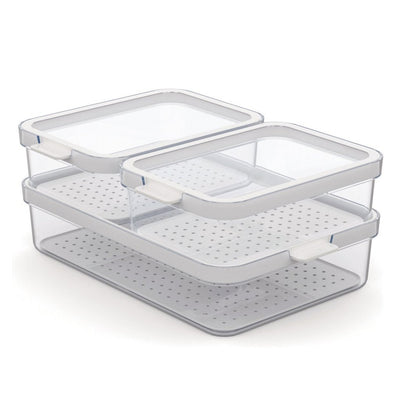 Rotho Rotho Cauma Set Fridge Organizer 2.6L + 2x1.2L Transprant