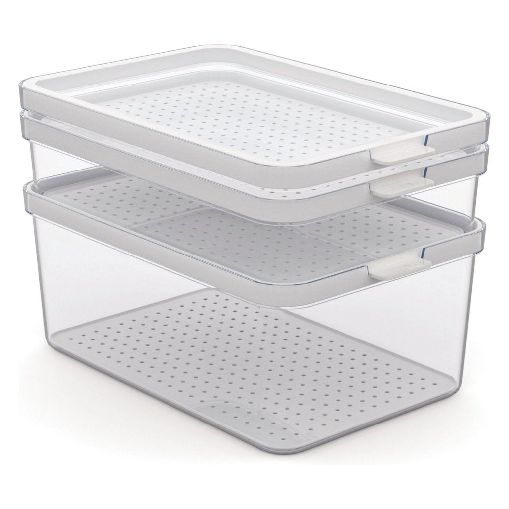 Rotho Rotho Cauma Set Fridge Organizer 1.3L + 2.6L + 4.65L trasparente