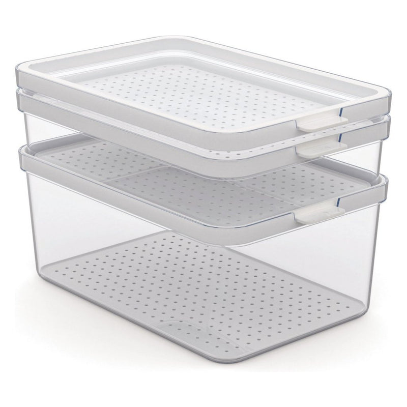 Rotho Rotho Cauma Set Fridge Organizer 1.3L + 2.6L + 4.65L trasparente