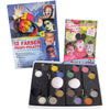 Eulenspiegel Schmink set con passo per passo, vari colori, 1 set