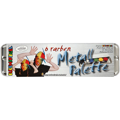 Generik eulenspiegel schmink palet, kleuren assorti, 6 kleuren