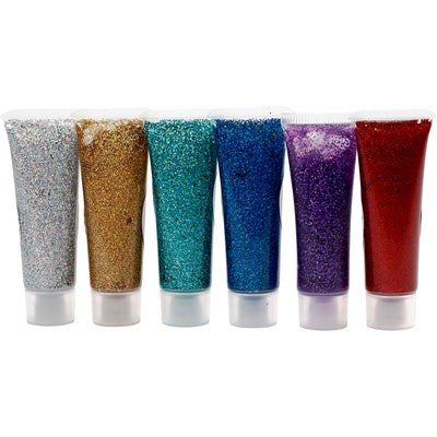 Eulenspiegel gel con purpurina, varios colores, 6x18 ml 1 caja