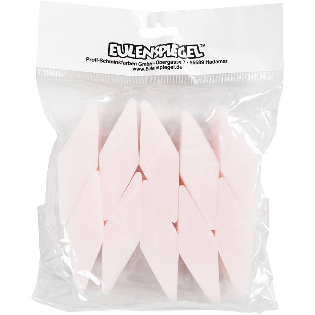 Eulenspiegel make -up sponge, 10 piece 1 box