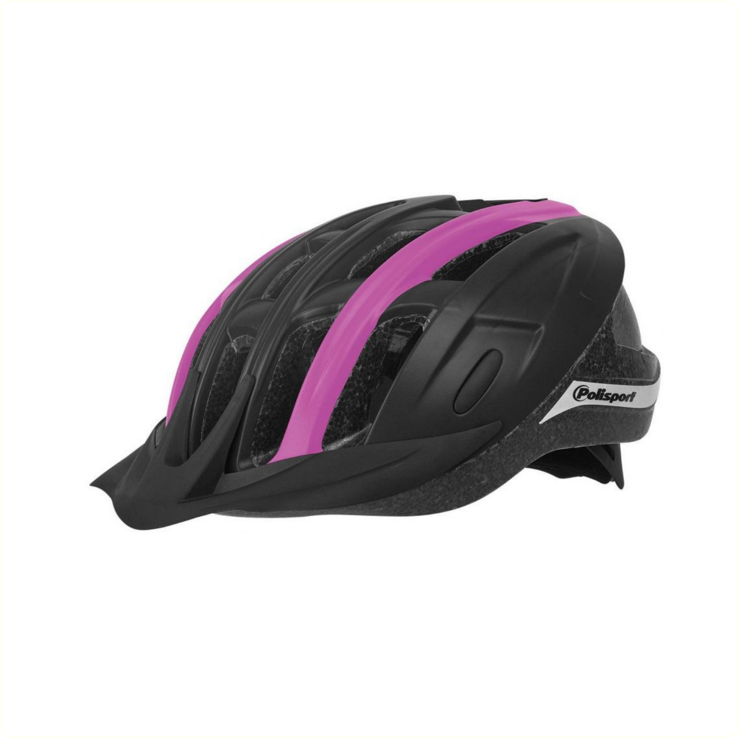Polisport Ride in Bicycle Helmet L 58-62cm Black Fuchsia