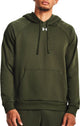Under armour ua rival polar sudadera con capucha suéter deportivo para hombre - verde - blanco