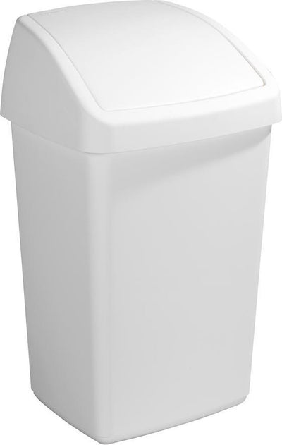 Sunware Sunware Recycle Bin With Swing Cover 50L White
