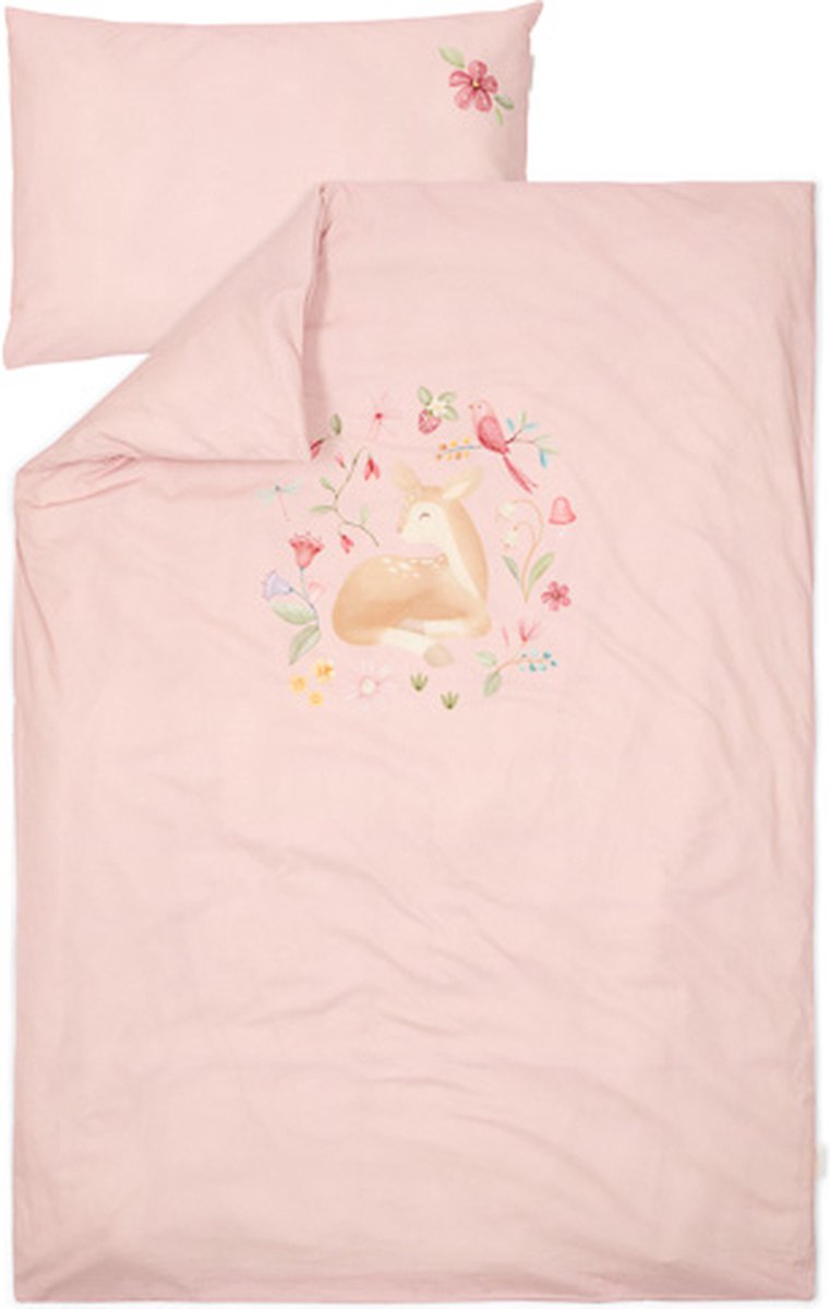 Copripiumino per letto Little Dutch - rosa - giardino fatato - fiore fatato