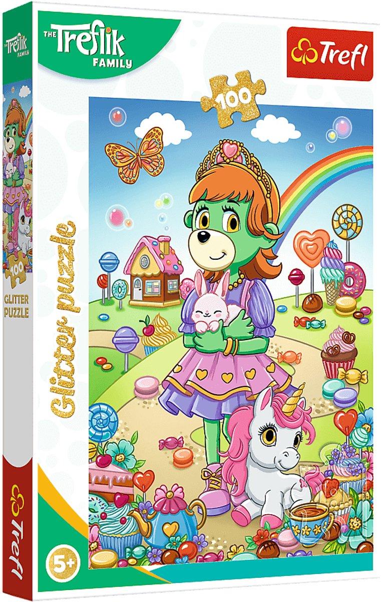 Puzzle Trefl unicornios y conejos - 100 piezas - a partir de 5 años