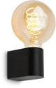 Briloner donga - lampada da specchio retrò a led - illuminazione per specchio da bagno - lampada da parete per esterni - attacco E27 - nero - 4,5 x 8 x 9,5 cm