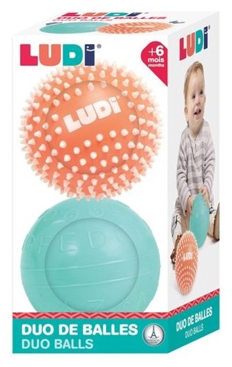 Ludi - bolas sensoriales 13cm - juguetes sensoriales - juguetes motores