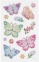 Creative Company Diamant Adesivi farfalla, 1 foglio