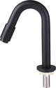 Grifo fuente Differnz curvo 19cm negro mate