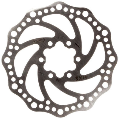 Disco de freno 160 mm 6 hoyos de acero plateado