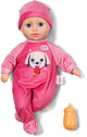 Muñeca bebé born Anna Rosa 36cm con ojos soñolientos y biberón.