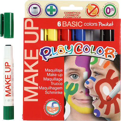 Playcolor® maquillaje playcolor, varios colores, 6x5 gr 1 caja
