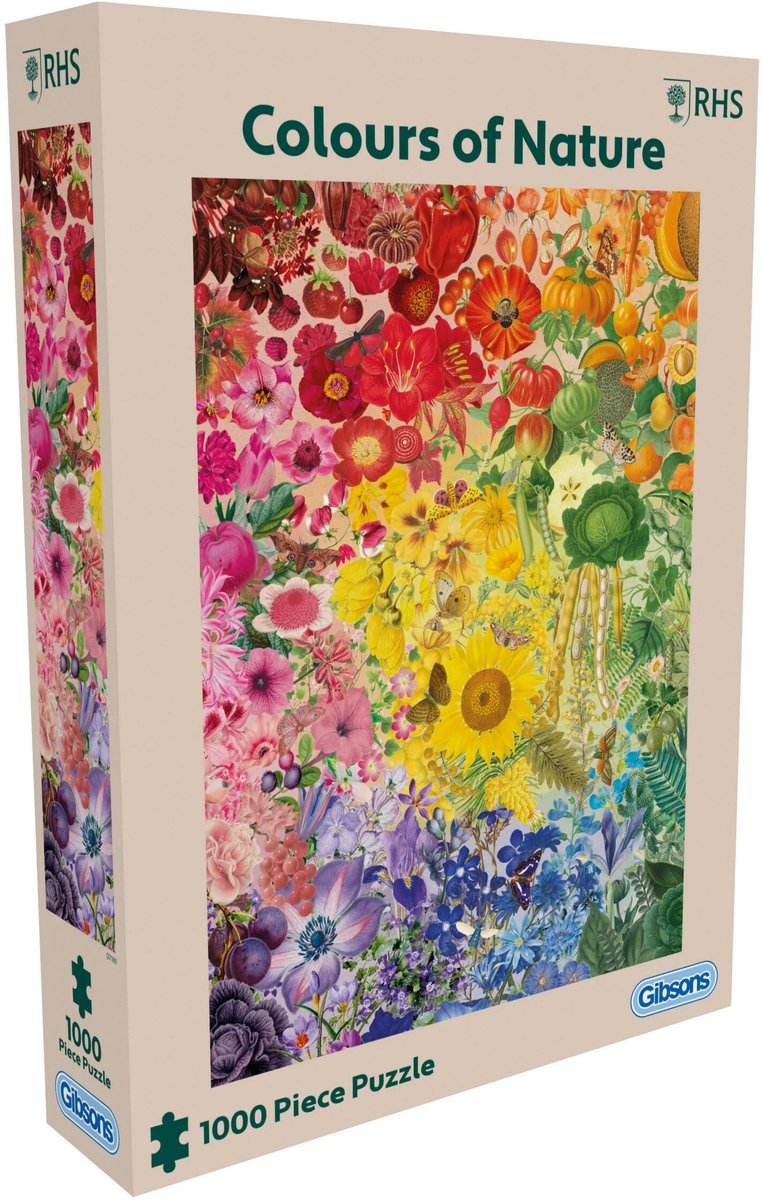 Gibsons - rhs colori della natura - royal horticultural society - 1000 pezzi - 49×68 cm - puzzle per adulti