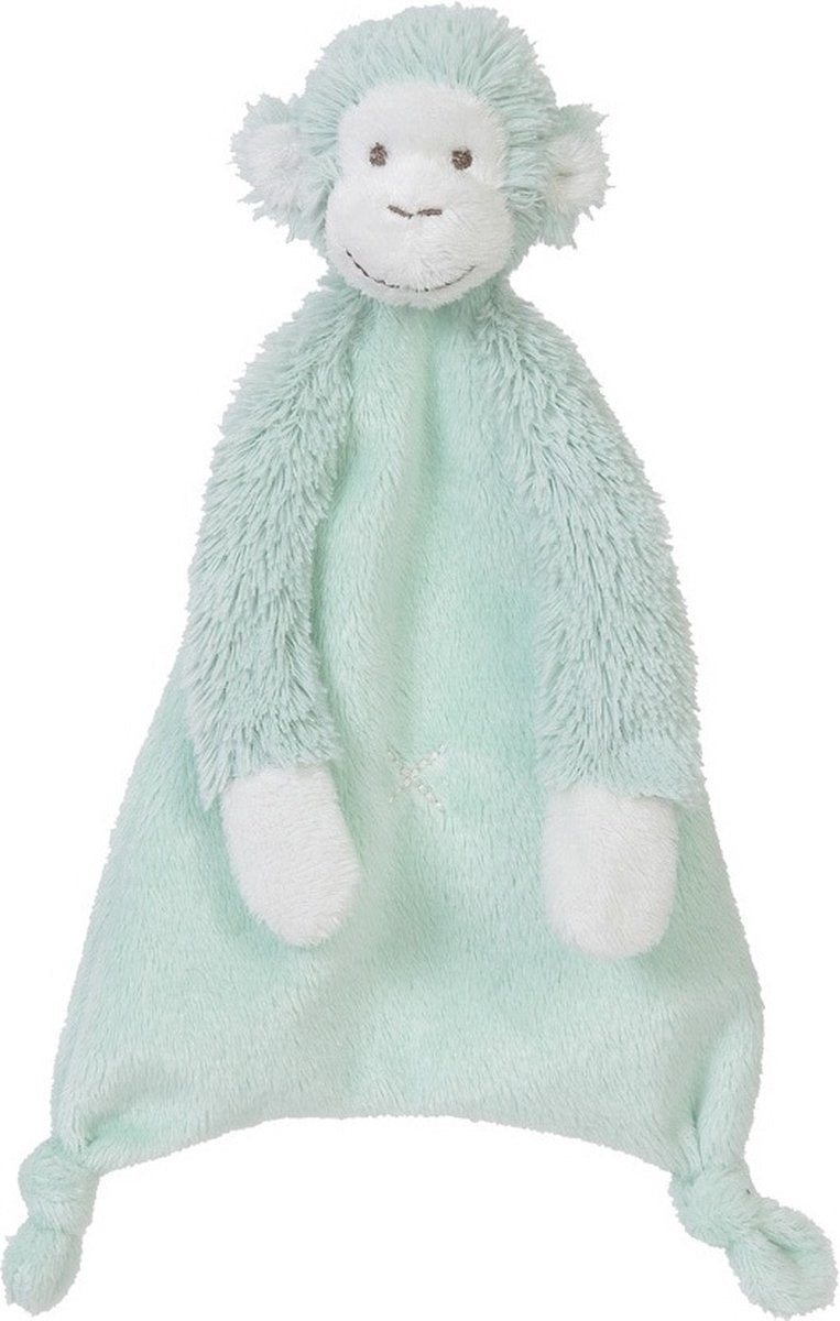 Feliz caballo mono mickey abrazo tela - verde laguna - regalo de bebé