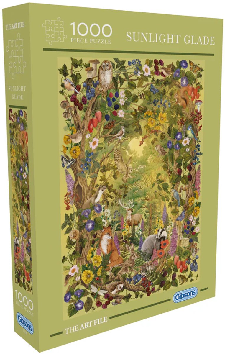 Gibsons - apertura della foresta soleggiata (il file artistico sunshine glade) - il file artistico - 1000 pezzi - 49×68 cm - puzzle per adulti