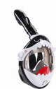 Atlantis shark snorkelmasker - snorkel - duikbril - snorkelset - full face masker - kinderen - zwart