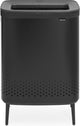 Brabantia bo hi wasmand - met deksel - 2 x 45 l - wassorteerder - 2 vakken - matt black