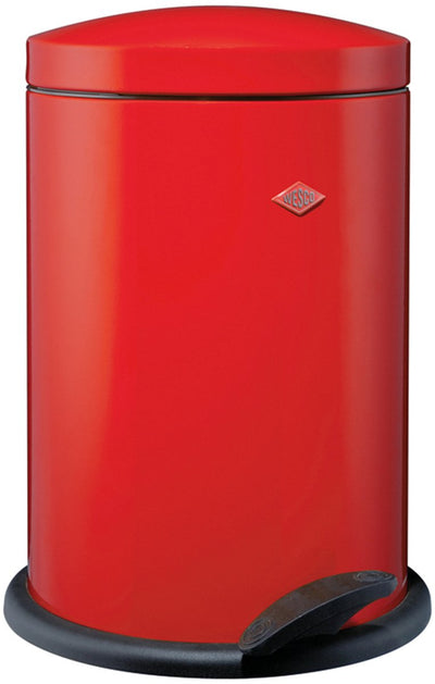 Wesco 116 (alpha) waste bin | pedal bin | 13 liters | metal - red | rubbish bin - made in germany