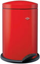 Wesco 116 (alpha) prullenbak | pedaalemmer | 13 liter | metaal - rood | vuilnisbak - made in germany
