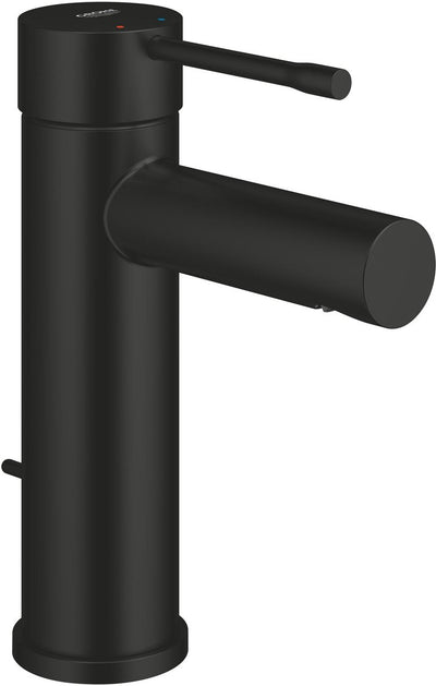 Grohe essence nuevo tamaño s wastafelmengkraan – met trekwaste – ecojoy – fastfixation plus – negro mate