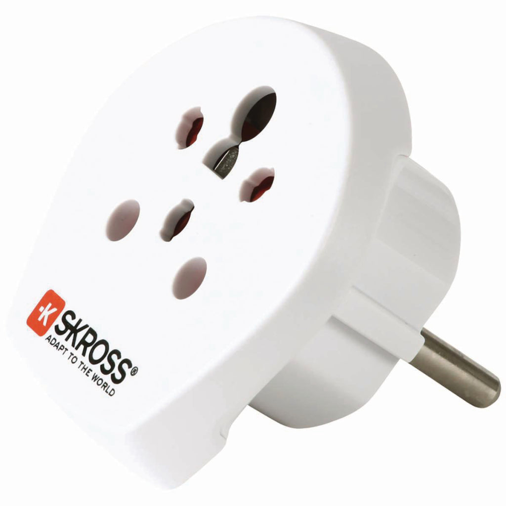 SKROSS SKROSS SKR1500217E Adaptador de viaje India Israel Dinamarca a Europa