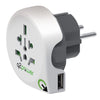 Q2 Power Q2 1.100110 Adaptador de viaje de mundo a europe USB fundamentado