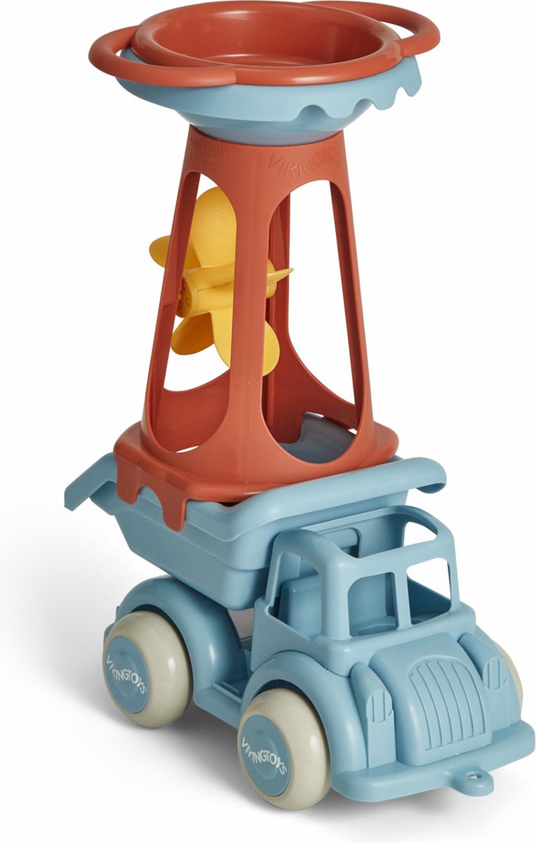 Giocattoli vichinghi - re:line - mulino a sabbia e acqua con set da gioco con camion