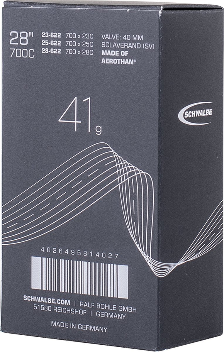 Schwalbe Tubo interior Aerothan FV SV20E 23 28-622 IB SV 40 mm (1er)