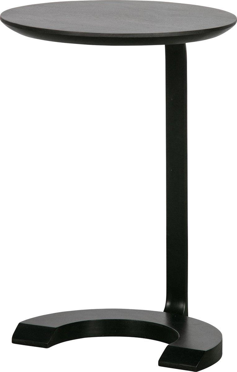 Mesa auxiliar de suelo Woodod - madera metal - negro - 57x39x39