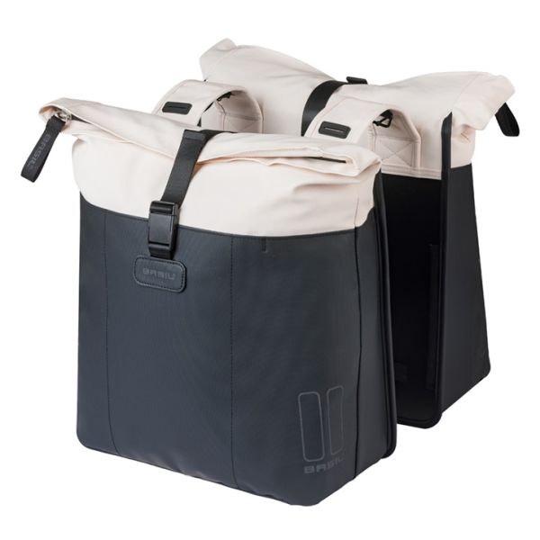 Basil bolsa doble vive 28-35l blanquecino negro